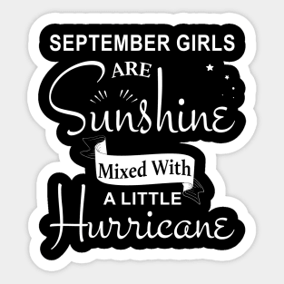 September Girls Shirt Sticker